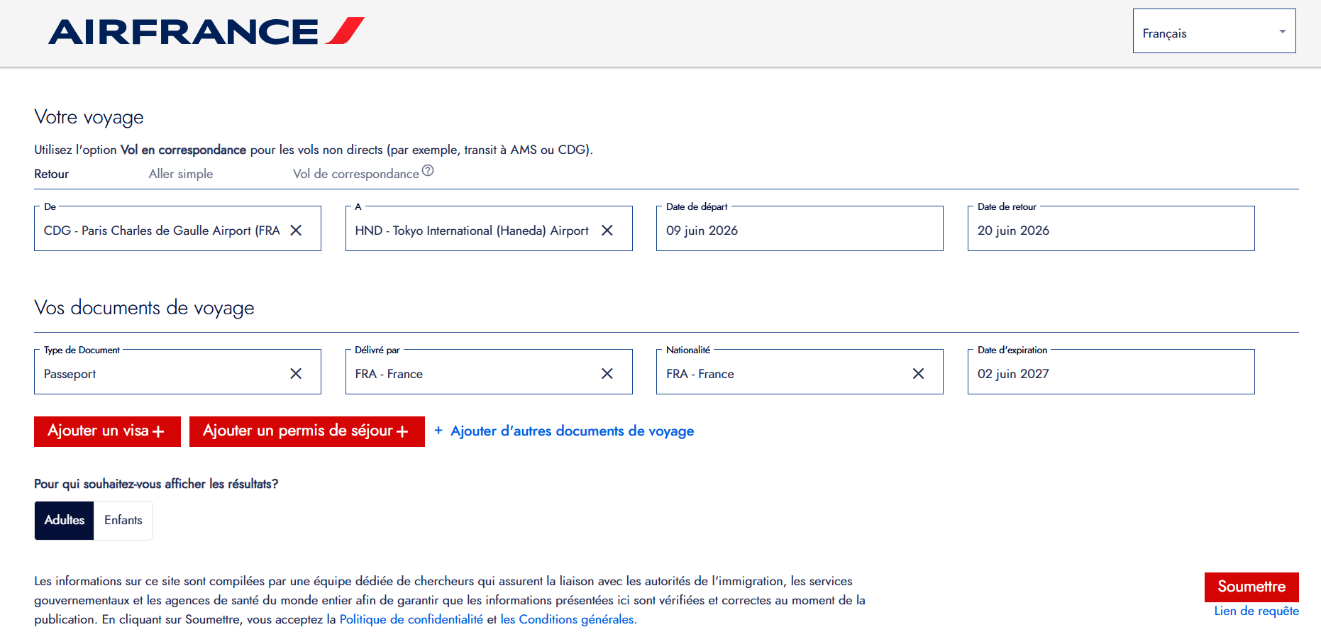 AIR FRANCE TRAVELDOC
