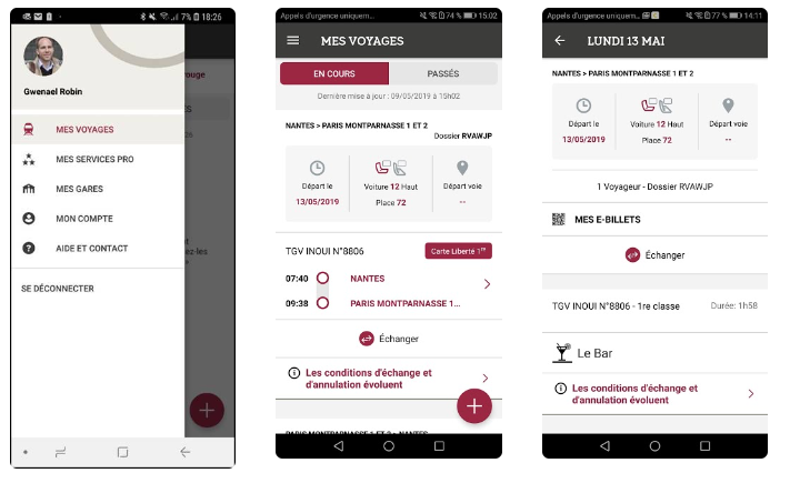 Application TGV INOUI PRO 2