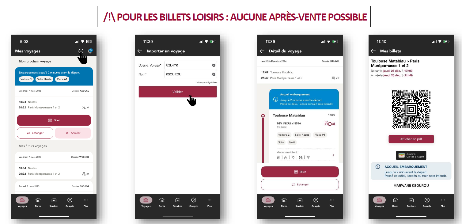 SNCF Appli TGV PRO 4